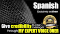 record a HQ and pro spanish vo with my human voice