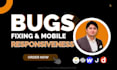 fix mobile responsiveness issues bugs in squarespace wix wordpress cms websites