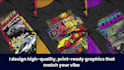 design custom streetwear graphic t shirt