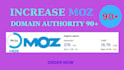 increase your website domain authority da 90 plus