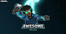 do mascot, gaming, avatar and twitch logo with animation