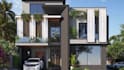 do high quality 3d exterior home design elevation rendering  landscape design