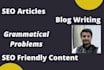 do unique SEO content, blogpost, research work, precise niche article