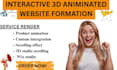 build 3d animated wix website interactive 3d wix studio scrolling website