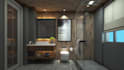 create design and rendering 3d interior for your bathroom and toilet