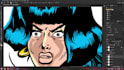 illustrate your request using my vintage comics style