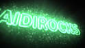 design neon logo animation
