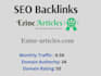 write and publish your guest post on ezinearticles,com