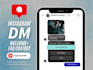 create a custom instagram dm welcome message and faq bot
