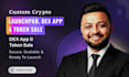 create launchpad, dex app and token sale