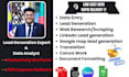 do data entry, b2b lead generation, translation , canva work