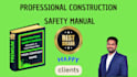 prepare a professional construction safety manual
