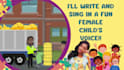 sing your song and nursery rhyme in a female child kid voice