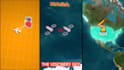 do custom map animations or vox style travel battle and route map with geolayers