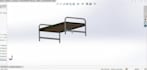 do metal furniture 3d design and 2d drawing using solidworks