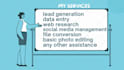 personal virtual assistant for lead generation, data entry and writing services
