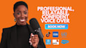 record a professional black british female voiceover