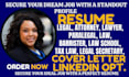 craft legal resume, attorney, lawyer, paralegal, law, barrister, and law school