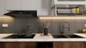 design kitchen interior in 3d and rendering