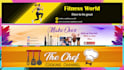 create simple youtube banner art design
