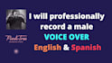record a pro male broadcaster voice over