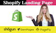 shopify product landing page by gempages, pagefly and shogun