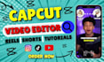do amazing capcut video editing for instagram reels, tiktok ads, youtube shorts