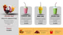 design a digital menu board, animated menu, restaurant menu