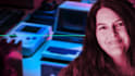 record a robotic female voice over