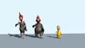 create 3d stylish characters animation video for you with blender
