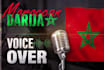 record great arabic voice over, moroccan darija
