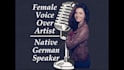 record a professional female german voice over