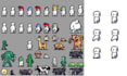 nsfw pixel sprite sheet animation, pixel art character, rpg maker, pixel art