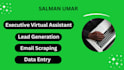 be your executive virtual assistant for administrative tasks