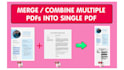 combine merge convert PDF files into single file or split extract pages to pdfs