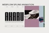 develop 3d webflow animation, 3d spline animation, 3d website animation gsap,seo