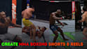 create 100 mma boxing shorts and reels