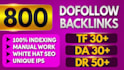 create permanent high tf, dr, da homepage seo backlinks