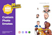 draw your face into custom chibi emotes for kick and twitch