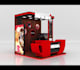 design 3d exhibition stall, booth, stand, kiosk booth