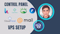 setup your vps with free control panel or cloud panel