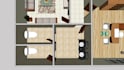 do 2d and 3d floor plan for house, supermarket, coffee shop