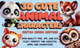 create 3d cute animal characters with ai