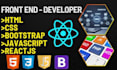 create responsive website using HTML CSS react javascript