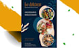 design a flyer menu restaurant brochure or poster modern