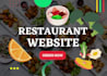 design restaurant website, cafe website and catering website with wordpress wix