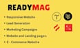 design a responsive websites on readymag, tilda or carrd