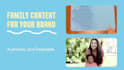 create authentic ugc family and toddler content