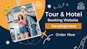 do custom hotel and travel booking website and basic SEO