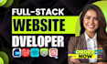 build or redesign website development as full stack developer or website design